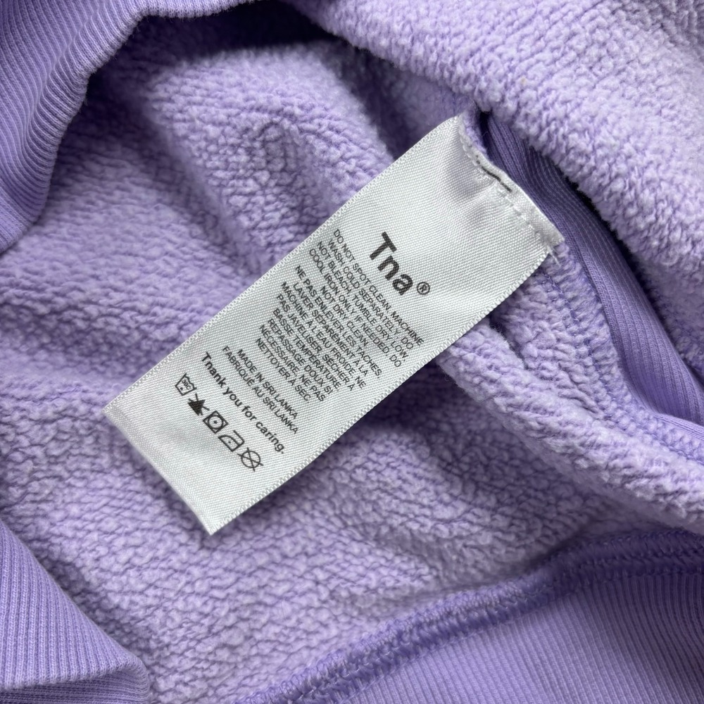 Artizia TNA Women's S Purple Boyfriend Fit Pullover Hoodie Lounge Dopamine - Picture 6 of 8